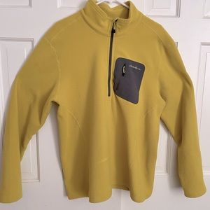 Yellow LL Bean men’s XL fleece pullover